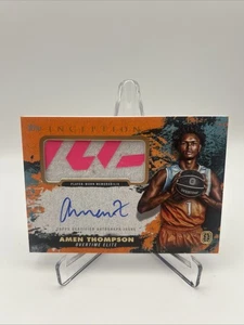 2021-22 topps inception overtime elite basketball Amen Thompson 10/10 RPA  - Picture 1 of 5