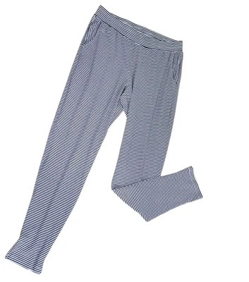 Pantalón Eberjey Indigo Seas Azul/Blanco Algodón Rayas Tejido Bolsillos Mediano Foto 1 de 4