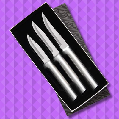 Juego de cuchillos de cocina S01 Paring 3 piezas cubiertos hechos en EE. UU. L/R uso manual + Envío GRATIS Foto 1 de 4