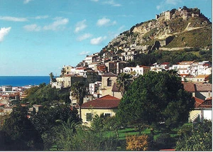 CARTOLINA CALABRIA SICILY POSTCARD AMANTEA  VEDUTA PANORAMICA SULLA CITTA' - Picture 1 of 1
