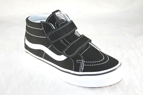 SCARPA DA SKATEBOARD VANS SK8 MID REISSUE V NERA VERA BIANCA BAMBINO TAGLIA 2 5