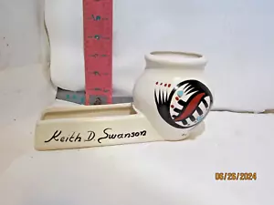 ¿PLANTADORA HECHA EN NATIVOS AMERICANOS? TARJETA DE VISITA?? FIRMADO JORGRAY, CASI NUEVO - Imagen 1 de 3