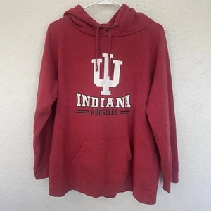 Indiana Hoosiers Mujer Sudadera con Capucha 2XL Sudadera Rojo Universitario De Colección - Imagen 1 de 11
