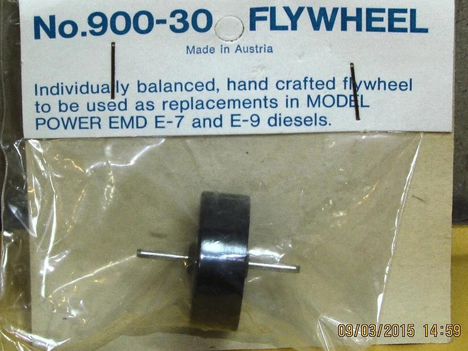 900-30 E-8 FLY WHEEL- E7 & E8 BY MODEL POWER HO SCALE FACTORY ORIGINAL PARTS - Image 1 of 1