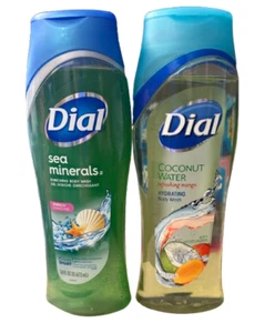 Dial Moisturizing Sea Minerals/Coconut Water Refreshing Mango Body Wash RARE SET - Picture 1 of 5