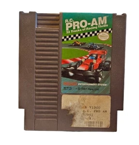 NES Nintendo RC PRO-AM 1987 - 32 Tracks of Racing Thrills Video Game 90s Vintage - Picture 1 of 2