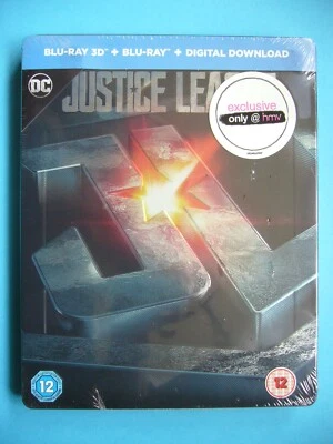 Justice League Exclusive Limited Edition 3D/2D Blu-Ray Steelbook New Sealed OOP - Image 1 of 2