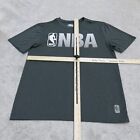 NBA Mens Crew Neck T Shirt Short Sleeves Crew Neck Graphic Tee Gray/Black Medium