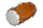 New Dholak Mango Wood Indian Folk Traditional Musical Instrument With Cover, 1
