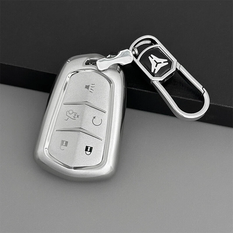 Funda Carcasa Llavero Mando a Distancia TPU Suave 5 Botones para Cadillac SRX XTS CTS XT5 CT6 ATS Foto 1 de 4