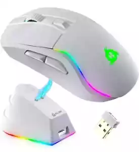 KLIM Blaze Y RGB Rechargeable Wireless Gaming Mouse with Charging Dock - Picture 1 of 4