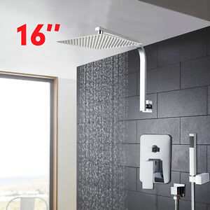 Shower Head System Stainless Steel Rainfall Shower Set Faucets With Hand Shower