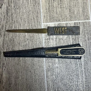 Vintage Advertisement  Letter Openers UAW and West Publishing - Picture 1 of 2