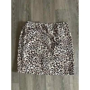 BAR III Women's Plus Pearl Tobacco Animal Print Above The Knee Pencil Skirt - 2X - Picture 1 of 5