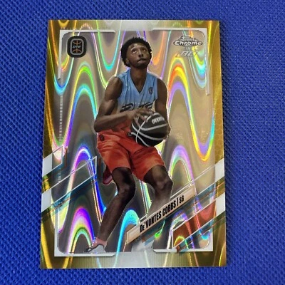 2022 Topps Chrome OTE Overtime Elite De’vontes Cobbs Gold Raywave 27/50 #26 - Image 1 of 2
