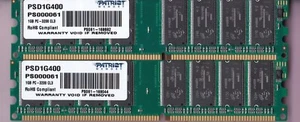2GB 2x1GB PC3200 PATRIOT PSD1G400 SPECTEK DDR-400 PS000061 RAM MEMORY KIT DDR1 - Picture 1 of 2