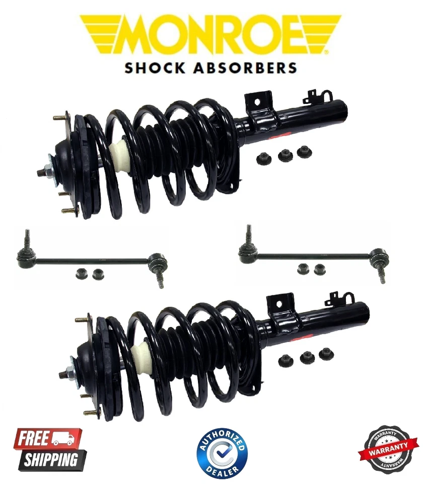 For 1996-2005 Mercury Sable Monroe 4PCS Set Front Complete Strut w/ Sway Bar - Image 1 of 1