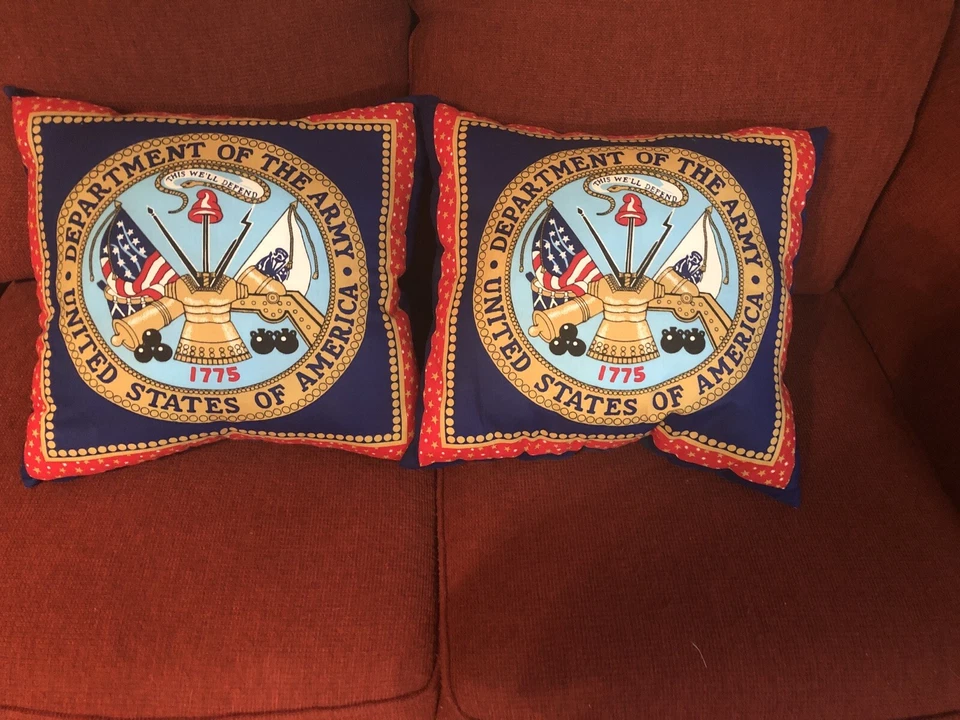 Handmade Navy Pillows - Image 1 of 3
