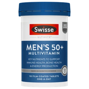 Swisse Ultivite Men's 50+ Multivitamin 90 Tablets Key Nutrients for 50 years+ - Picture 1 of 3