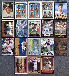 CHIPPER JONES 1991-2009 Baseball Rookie Card Lot! 18x Cards Topps RC Braves