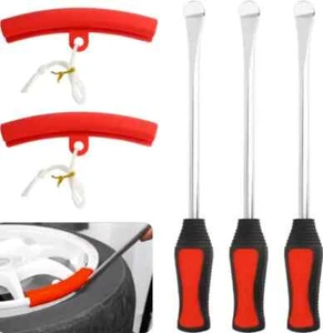 3 Pcs Motorcycle Tire Spoons Dirt Bike Tire Changing Tools Tire Lever Bars - Picture 1 of 14