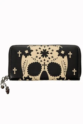 Banned Retro Geldbörse Rebel Skull Wallet Totenkopf Geldbeutel  - Bild 1 von 2