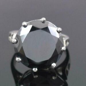 6 Karat Schwarzer Diamant Ehering In 925 Sterling Silber Reinheit...