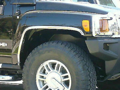 HUMMER H3 2005-2010 TFP Polished Stainless Steel Fender Trim Molding - Image 1 of 2