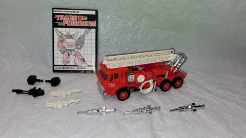 INFERNO 100% Complete 1985 Vintage G1 Transformers Hasbro Takara Action Figure Cover