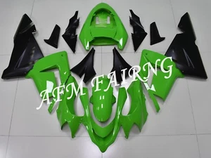 Green Black ABS Injection Mold Bodywork Fairing Panel Kit for ZX-10R 2004 2005 - Picture 1 of 6