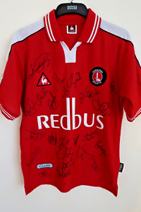 CHARLTON FOOTBALL SHIRT SIGNED HOME SIZE 34/36 SMALL ADULT