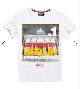Superdry - Berlin Photo - Short Sleeve White T-Shirt - Size XL - New - Picture 1 of 1
