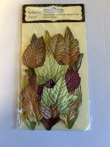 Recollections Thanksgiving Fall Floral Leaves - 18pc - New In Package - Picture 1 of 4