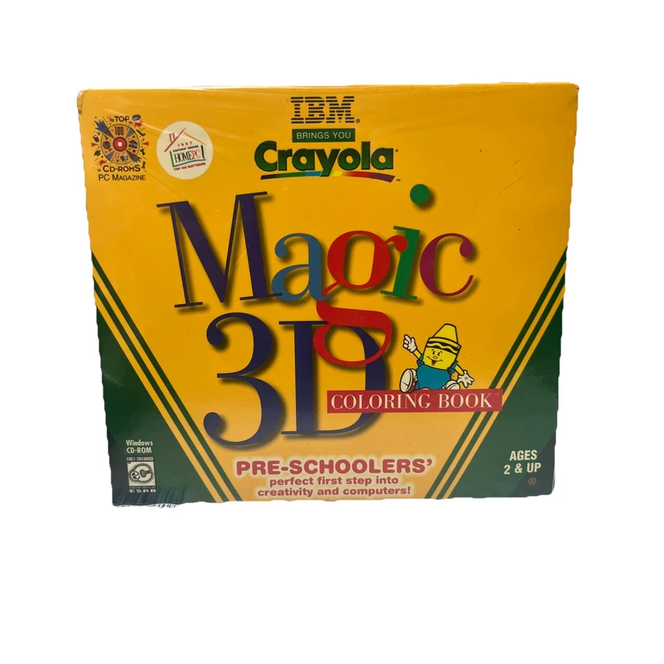 Crayola Magic 3D Coloring Book (Ages 2+) PC CD for Windows -sealed L7 - Image 1 of 2