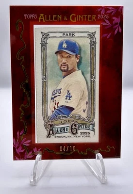Allen & Ginter Chan Ho Park 2025 tela con marco mini/10 SSP Foto 1 de 2