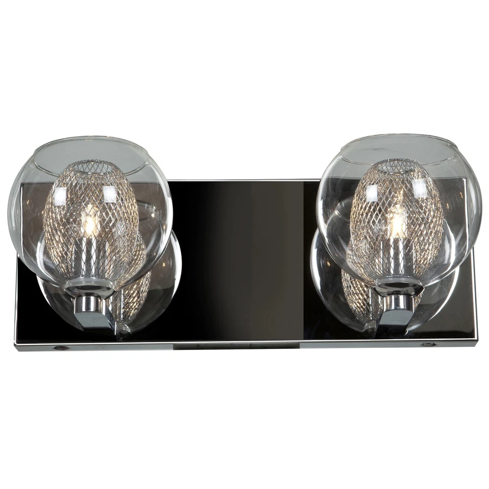 Aeria Chrome 2 Light LED Vanity Chrome - Image 1 of 2