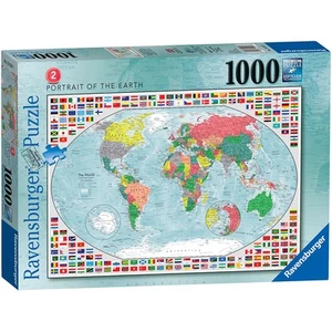 Ravensburger Portrait of The Earth World Map No.2 Puzzle 1000 Piece Jigsaw 12+ - Picture 1 of 6