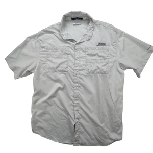 Camisa Columbia PFG Tamiami II Para Hombres XL Manga Corta Pesca Exterior Gris - Imagen 1 de 8