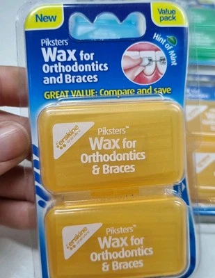 Piksters Orthodontic Wax Value Pack for Orthodontics and Braces Yellow - image 1 of 2