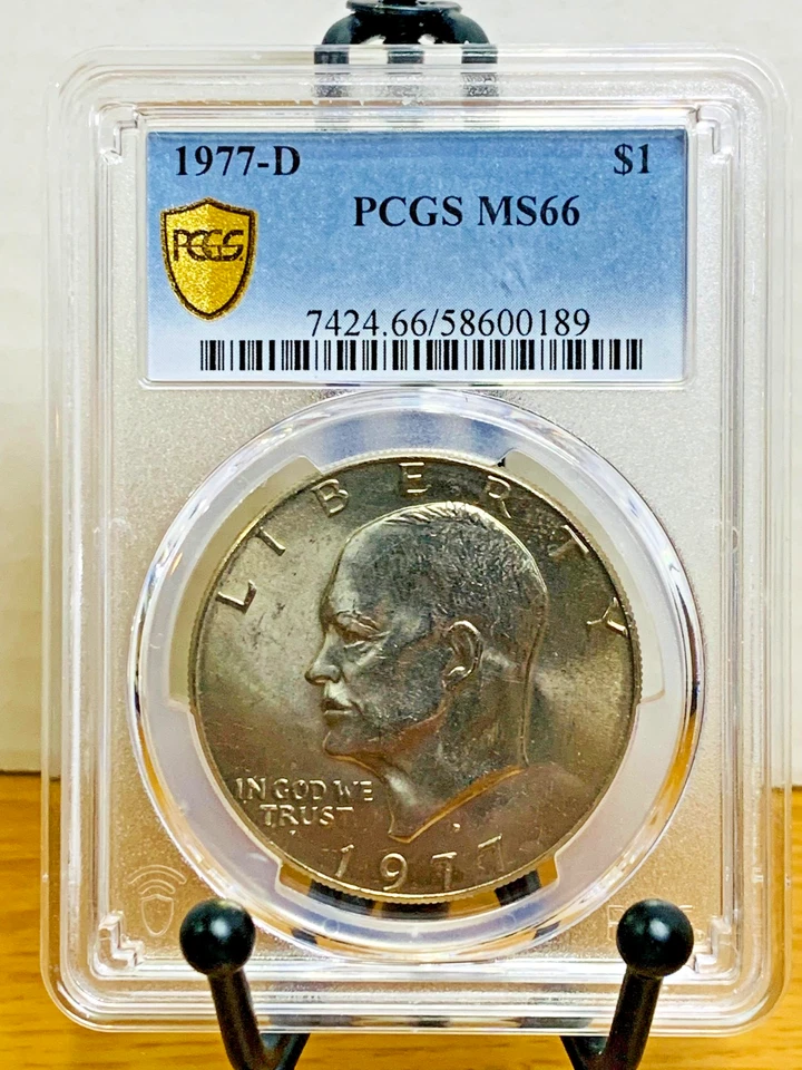 1977-D Ike Eisenhower Dollar PCGS MS66 Mint State 66 #58600189 - Image 1 of 2