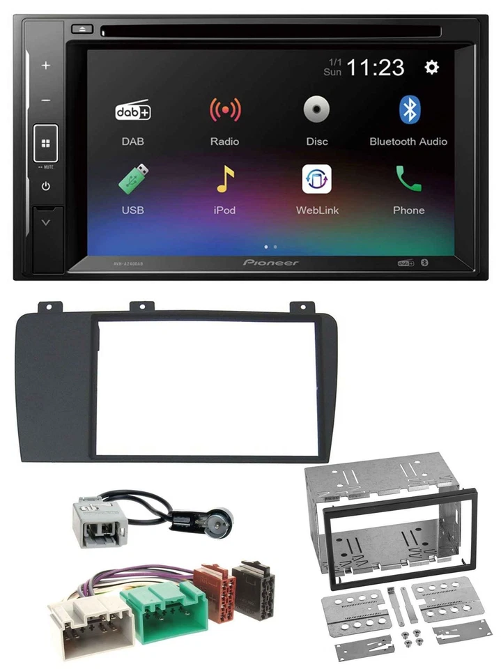 Pioneer Bluetooth MP3 USB 2DIN DAB DVD Autoradio für Volvo S60 V70 XC70 04-09 - Bild 1 von 4