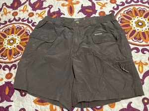 Pantalones cortos de pesca Columbia marrón talla pequeña - Imagen 1 de 6