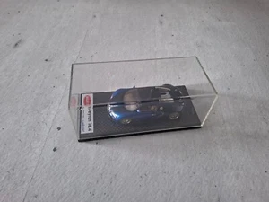Bugatti Veyron 16.4, blu/nero, 1:43, looksmart, con vetrina - Foto 1 di 12