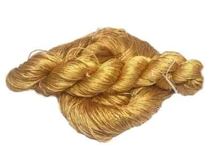 100% Pure Mulberry Silk 3 ply yarn - 260 yards - 50 grams - Mustard - knitting - Picture 1 of 6