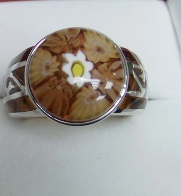           STERLING SILVER 925 MURANO RING BY ALAN K  - Image 1 of 3