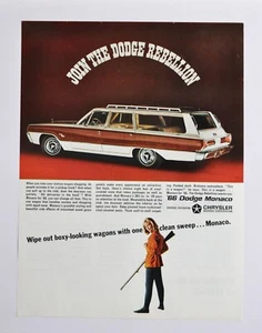 Anuncio de coche grande - Dodge Monaco 1966 (folleto de póster impreso en anuncio) - Imagen 1 de 1