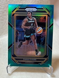 2023 Panini Prizm WNBA Dana Evans #59 Teal Prizm 46/49