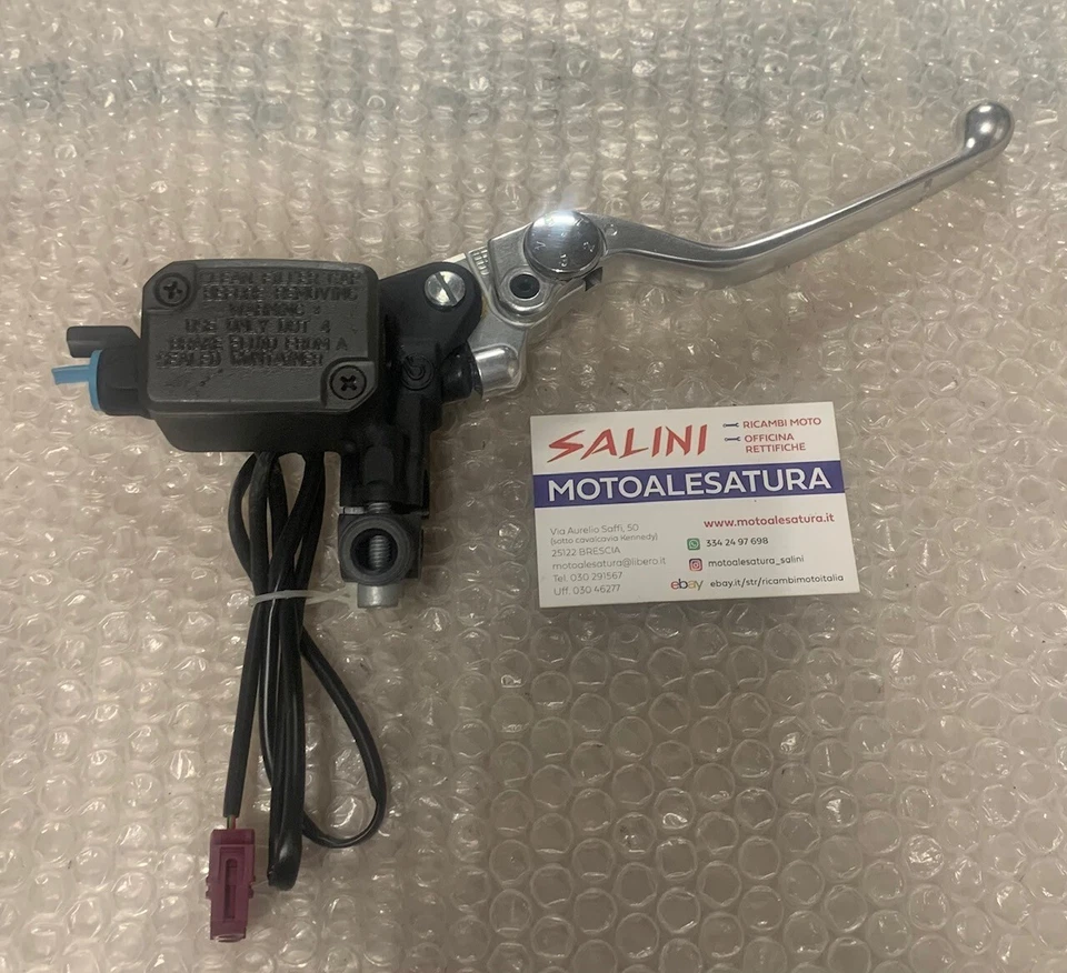 Pompa Freno Anteriore Brembo PS13 con interruttore Stop - Immagine 1 di 4