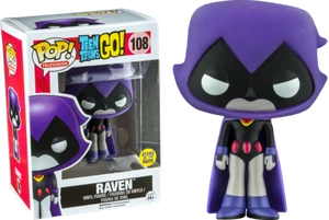 FUNKO POP TELEVISION TEEN TITANS GO #108 RAVEN (GLOW) VINYL FIGURE~FAST POST 🍎 - Picture 1 of 11