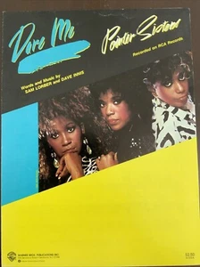 Dare Me Sheet Music Pointer Sisters 1985 VG+ Piano/Vocal/Guitar - Picture 1 of 2